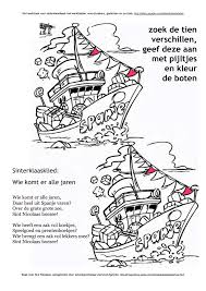 Zoek De Tien Verschillen Sinterklaas Activiteiten Voor Kinderen Knutselen Sinterklaas