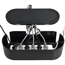 Discrète et pratique, elle peut être installée dans salon, la chambre, la cuisine ou l'entrée. Boite De Rangement De Cables Noir D Line L 415 X L 165 Mm Bloc 6 Prises Castorama