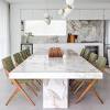 But now dining tables or full dining sets are becoming more diverse and faux marble is among the most popular choices right now. 1