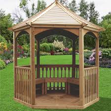 Idee ed ispirazioni per organizzare le tue stanze. Kiosque Pour Terrasse Ou Balcon Ki A28 01 Acier Marron Habrita Kiosque Jardin Gloriette Bois Kiosque