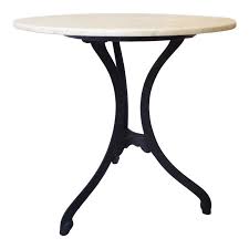 vintage black iron white marble top cafe table cafe tables dining table coffee house design