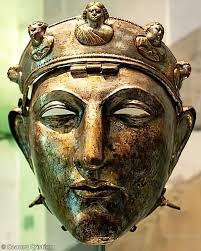 The Roman legionary helmet discovered in Brigetio, Hungary, dating to the  1st century CE, exemplifies the pinnacle of Roman military craftsmanship.  With its distinctive rounded dome, protective cheek guards, and neck guard,