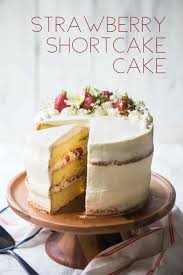strawberry shortcake cake so summery