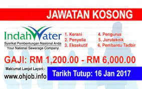 Jawatan kosong kerani di indah water konsortium sdn. Jawatan Kosong Indah Water Konsortium Iwk 16 Januari 2017 Jawatan Kosong Kerajaan Swasta Terkini Malaysia 2021 2022