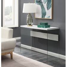 Convenience Concepts Soho Console Table White Walmart Com In 2020 Console Table Convenience Concepts Furniture