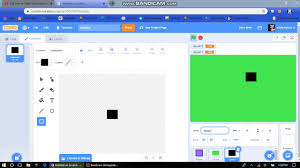First, make a backround sprite, with an actual level and something small scratchblocks when green flag clicked switch costume to  small set size to (big #) % switch costume to  level forever go to x: How To Make A Scrolling Platformer On Scratch Griffpatch