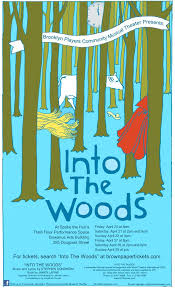 Reposting My Into The Woods Poster As I Made Changes Into The Woods Musical Wood Typography Disney Posters