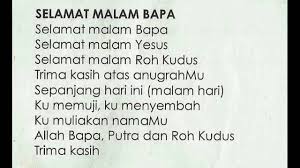 Aku hendak bersyukur penyanyi : Selamat Malam Bapa Youtube