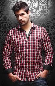 Black And Red Designer Shirt Au Noir Black And Red Plaid Designer Shirt With Paisley Shades Men Dress Mens Shirt Dress Mens Fashion Online