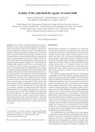 Traditionally, camel milk has been used in the middle east to treat, prevent, and control diabetes. Https Www Spandidos Publications Com 10 3892 Ijmm 2012 1051 Download