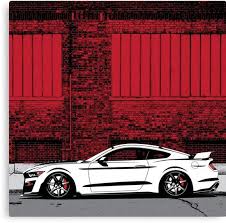 Gt500 Canvas Print By Toddeppe Car Illustration Car Pictures Car Art