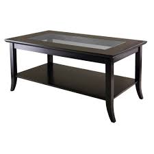 Glass top modern sectional sofa in local stores facilities in white with. Genoa Coffee Table Glass Top Espresso Winsome Target