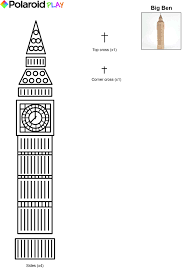 Create This Cool Big Ben Model With This Easy To Use Stencil Polaroid3d Polaroid Polaroidrootplay In 2020 3d Pen Art Pen Projects 3d Pen