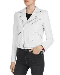 The Kooples Cropped Belted Moto Jacket Moto Jacket Womens Moto Jacket
