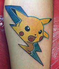 Pikachu Tattoo Pikachu Tattoo Pokemon Tattoo Cartoon Tattoos