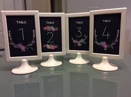 Ikea Tolsby Frame W Chalkboard Look Table Numbers Wedding Frames Diy Wedding Inspiration Ikea Tolsby Frame