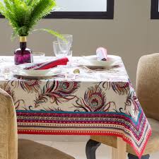 Mantel Y Servilleta Algodon Estampado Plumas Manteles Mesa Zara Home Espana Table Cloth Summer Table Settings Zara Home