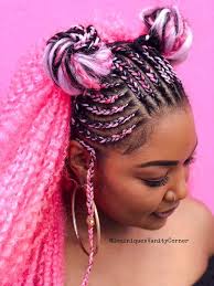 Black And White Color Box Braids Glow In The Dark Braiding Hair By Rastafri Dominique S Vanity Corner Braids For Black Women Hair Styles Braided Hairstyles