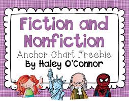 Nonfiction And Fiction Anchor Chart Freebies Teaching With