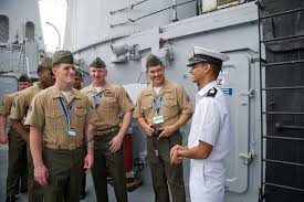 Indian navy midshipman Praveen Kumar Singh gives U.S. - NARA ...