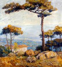 Get 5% in rewards with club o! Continental Coastal Landscape From A Hillside Overlooking Trees And Villa Artwork By Otto Pippel Oil Painting Art Prints On Canvas For Sale Paintingstar Com Art Online Store