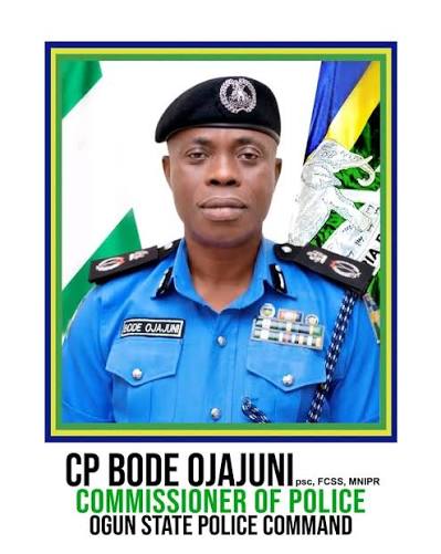 THE OFFICIAL PORTRAIT OF THE COMMISSIONER OF POLICE, OGUN STATE COMMAND, CP  BODE OJAJUNI, psc, FCSS, MNIPR.