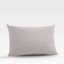 In stock at store today. Sunbrella Cast Silver Outdoor Lumbar Pillow Reviews Crate And Barrel