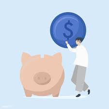Character Of A Man Saving Money In A Piggy Bank Illustration Free Image By Rawpixel Com Money Animation Saving Money Piggy Bank Saving Money