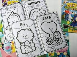 Tanggal 14 juni single kedua bts world game berjudul a brand new day. Buku Mewarnai Anak Emoticon Bt21 Lucu Murah Shopee Indonesia