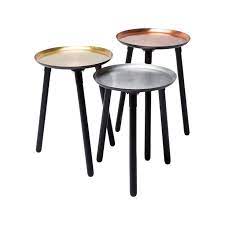 tables d nomination plateau set de 3 kare design accessories appoint coffee tables design home decor interior decorat table copper furniture tray table