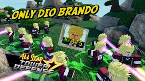 (regular updates on roblox all star tower defense codes wiki 2021: Codes Using Only Dio Brando In All Star Tower Defence Youtube