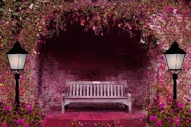 Digital, digital art, artwork, illustration, abstract, neon. Beautiful Flower House Wallpaper 3d Garden Wallpaper Free 1800x1200 Wallpaper Teahub Io