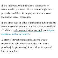This is the perfect way to express how your specific skills are relevant to the open position. What Is A Social Letter Of Introduction A A Cover Letter Accompanying A Resume That You Give To A Brainly Com