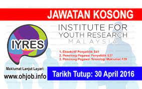 Institut penyelidikan dan pembangunan belia malaysia press, putrajaya, malaysia. Jawatan Kosong Institut Penyelidikan Pembangunan Belia Malaysia Iyres 30 April 2016 Jawatan Kosong Kerajaan Swasta Terkini Malaysia 2021 2022