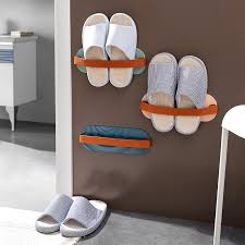 Wall mounted shoe rack is aka the clever shoe storage. Wall Mounted Shoe Rack Bathroom Slippers Rack Home Shoe Rack Wall Shoe Storage Rack Buy At A Low Prices On Joom E Commerce Platform
