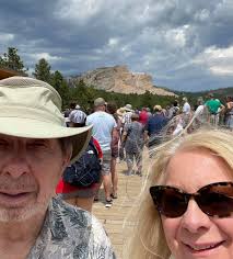 Visiting Mount Rushmore and experiencing the night show
