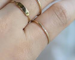Shop kay® fashion rings for a special gift to yourself! 14k Solid Gold Rings Thins Gold Rings Diamond Rings Women Etsy In 2021 Ladies Diamond Rings Gold Rings Gold Rings Simple