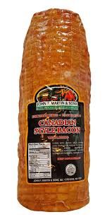 Canadian bacon, unprepared contains 110 calories per 100 grams. Canadian Bacon John F Martin Sons