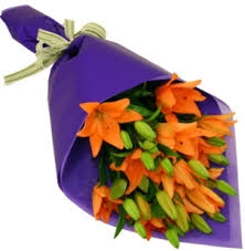 Check spelling or type a new query. Orange Tiger Lilies Gift Wraps Bouquet In Germantown Md Gene S Florist Gift Baskets