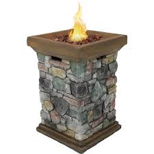 Check spelling or type a new query. Sunnydaze Decor 20 In W 40000 Btu Gray Portable Stone Propane Gas Fire Column In The Gas Fire Pits Department At Lowes Com