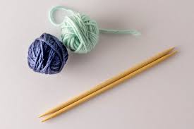 This unique knitting stitch is worked with. Double Knitting Technique