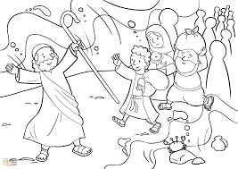 28 best moses parting the red sea images on pinterest from printable coloring pages of moses parting the red sea. Moses Red Sea Coloring Page Moses Red Sea Parting The Red Sea Crossing The Red Sea