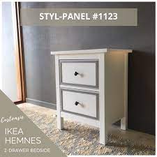 A high table that is just as convenient by the bed as in the entrance or as a side table by your favourite armchair. Styl Panel Kit 1123 To Suit Ikea Hemnes 2drawer Night Stand