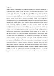 Punca dan faktor gangguan seksual berlaku di tempat kerja telah dikaji oleh banyak pihak yang berlainan. Pdf Kes Ganguan Seksual