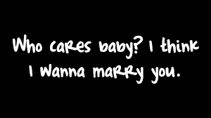 Marry You Bruno Mars Lyrics Via Youtube Bruno Mars Lyrics Yours Lyrics Lyrics