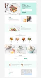 Cafe And Restaurant Responsive Landing Page Template Responsive Restaurant Cafe Template Food Web Design Restaurant Website Design Website Design Layout