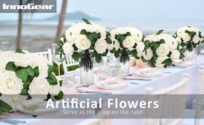 Check spelling or type a new query. Innogear Artificial Flowers 50 Pcs Faux Flowers Fake Flowers Ivory Ro