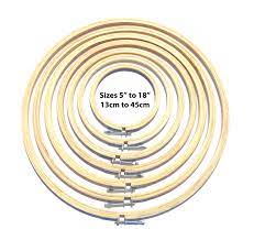 It is available in multiple sizes so you can fit your project with ease. Bir Kraft Wooden Cross Stitch Embroidery Hoop Ring Frame Sizes Available From 4 To 18 Select Your Size 12 30 Cm Buy Online In Brunei At Brunei Desertcart Com Productid 61435042