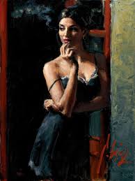 At The Door Iii Painting Fabian Perez Art Fabian Perez Original Art Painting Art