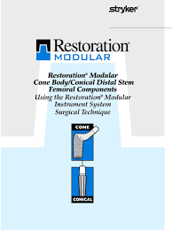 Restoration Modular Cone Body Conical Distal Stem Femoral